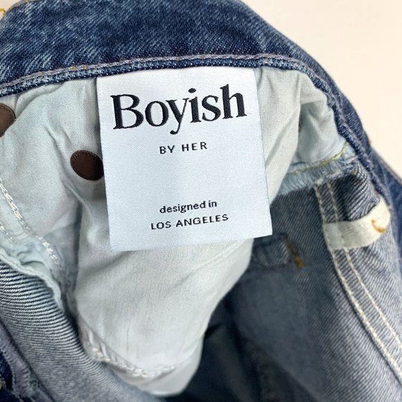 NWT BOYISH The‎ Darcy Rigid Pop Crop Jeans In The Searchers Sz 30 - Picture 11 of 13